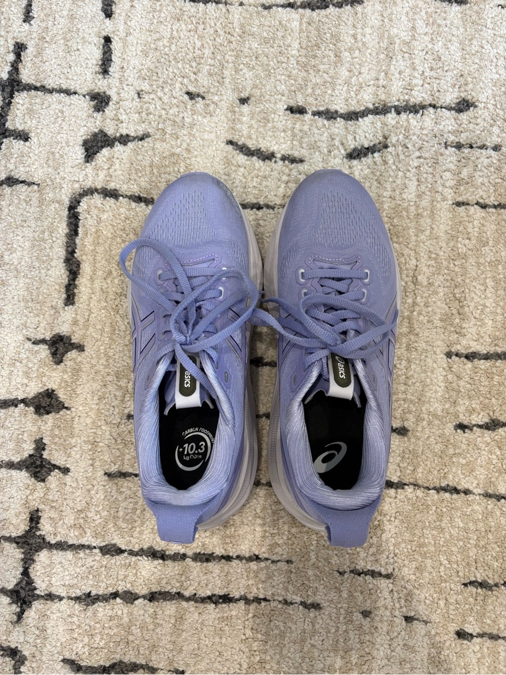 Asics Lavender Athletic Running Shoes